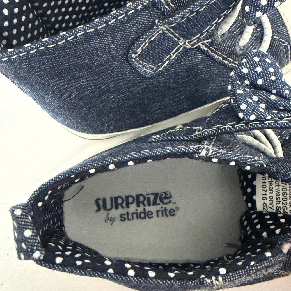 Baby Gap Pink Eyelet Espadrilles & Surprize Stride Rite Denim Sneakers 6-12M